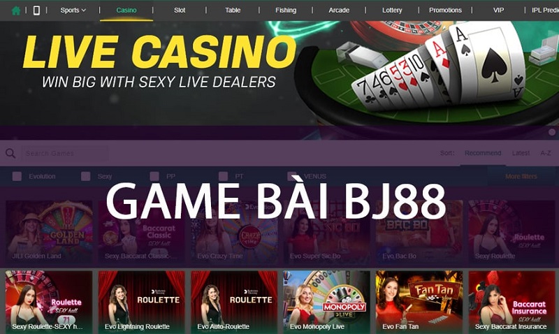 Game Phỏm online BJ88