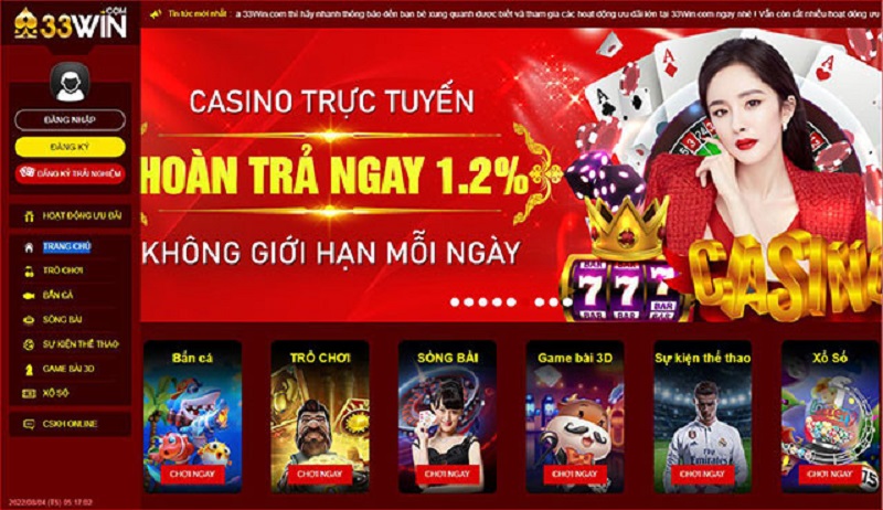 Nhà Cái 33Win - Sự Lựa Chọn Uy Tín Hàng Đầu Dành Cho Bạn