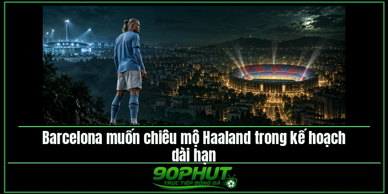 Barcelona muốn chiêu mộ Haaland cho kế hoạch tương lai