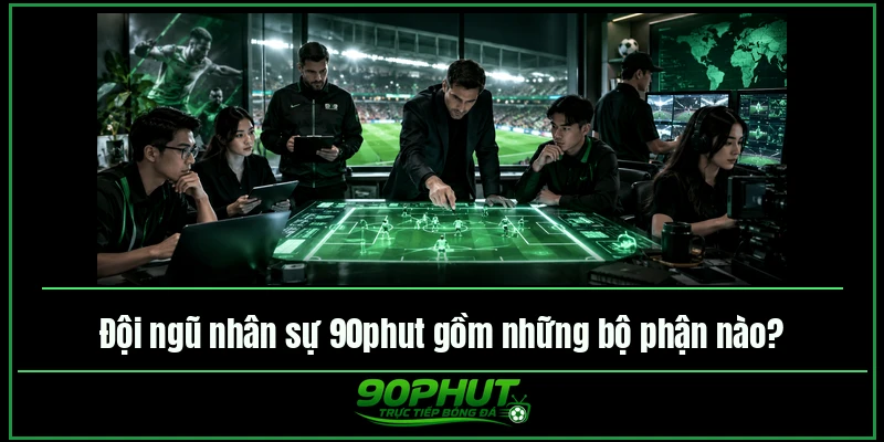 Đội ngũ nhân sự 90phut gồm những bộ phận nào Đội ngũ nhân sự 90phut gồm những bộ phận nào