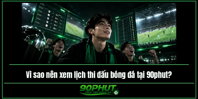 Vì sao nên xem lịch thi đấu bóng đá tại trực tiếp bóng đá 90phut