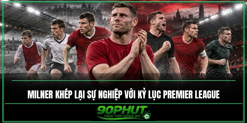 Milner khép lại sự nghiệp với kỷ lục Premier League