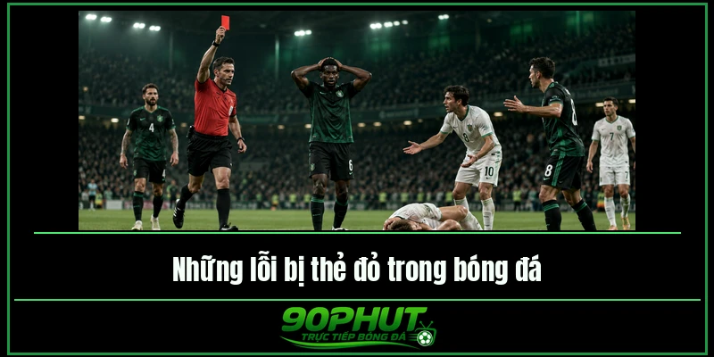 Những lỗi bị thẻ đỏ trong bóng đá