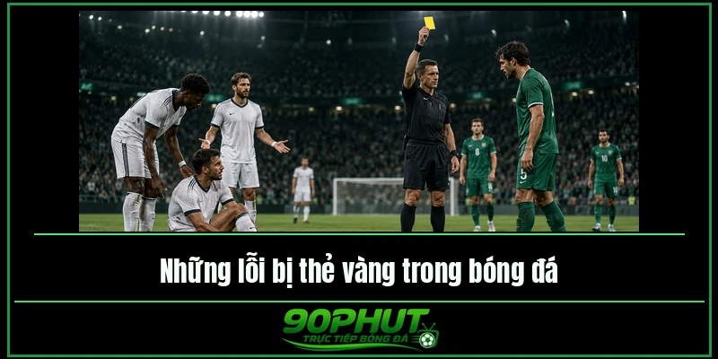 Những lỗi bị thẻ vàng trong bóng đá