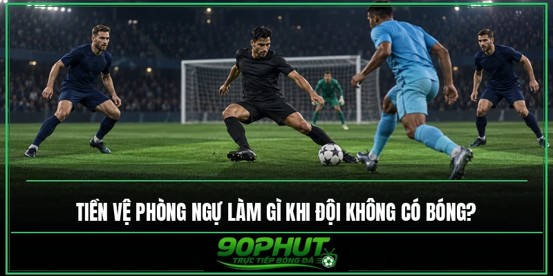 Tiền vệ phòng ngự làm gì khi đội không có bóng